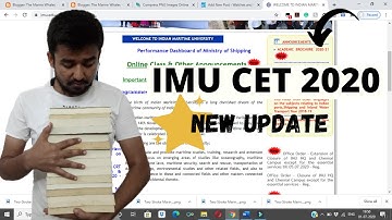 {New Update} 🔥 IMU CET 2020
