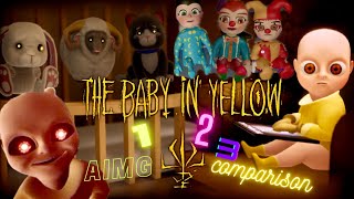 The Baby in Yellow 1,2,3 - strange games comparison