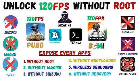[No Root] Unlock 120FPS PUBG Mobile Without Shizuku | BGMI Enable Higher 120 FPS Without Magisk Root
