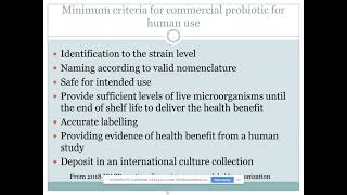 Probiotics and Prebiotic Definitions Where do we Stand