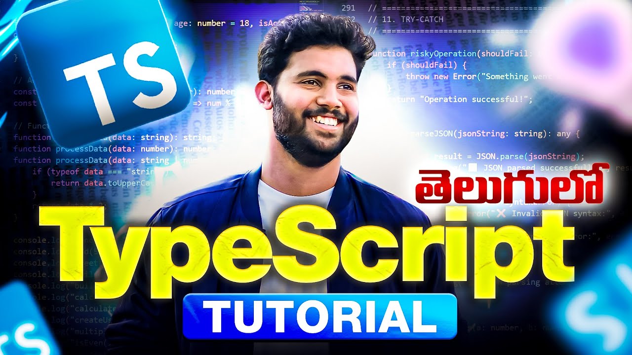 TypeScript Full Course in Telugu | Get Job Ready in 2025!