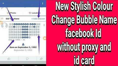 New Colour Change Bubble Symbol Name Facebook Id Without Proxy