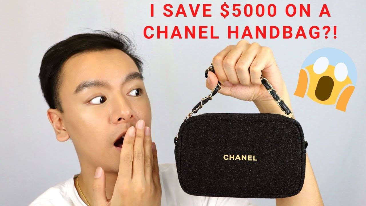 How to convert a $72 Chanel Beauty Holiday Pouch into a Crossbody bag? The  Cheapest Chanel bag Ever! 