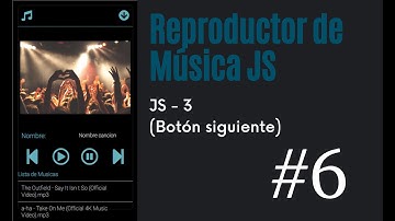 Reproductor de música html, css y js - 06