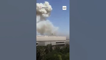 Thumbnail of Israeli strike hit the Syrian military headquarters