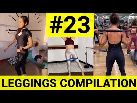 SHINY SPANDEX LEGGINGS VIDEOS COMPILATION #22 