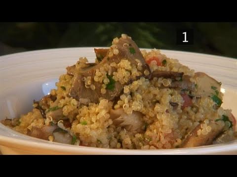 How To Cook Quinoa With Mushrooms And Fresh Herbs - YouTube