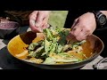 Secreto og gulerødder | Lun salat med grov sennepsdressing