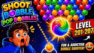 Shoot Bubble Pop Bubbles Levels 201–207 | New Levels Gameplay screenshot 3