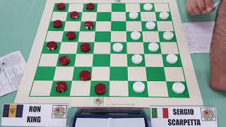 Checkers World Championship 2019 - Sergio Scarpetta goes 7-1 (11 draws) on Ron King screenshot 3