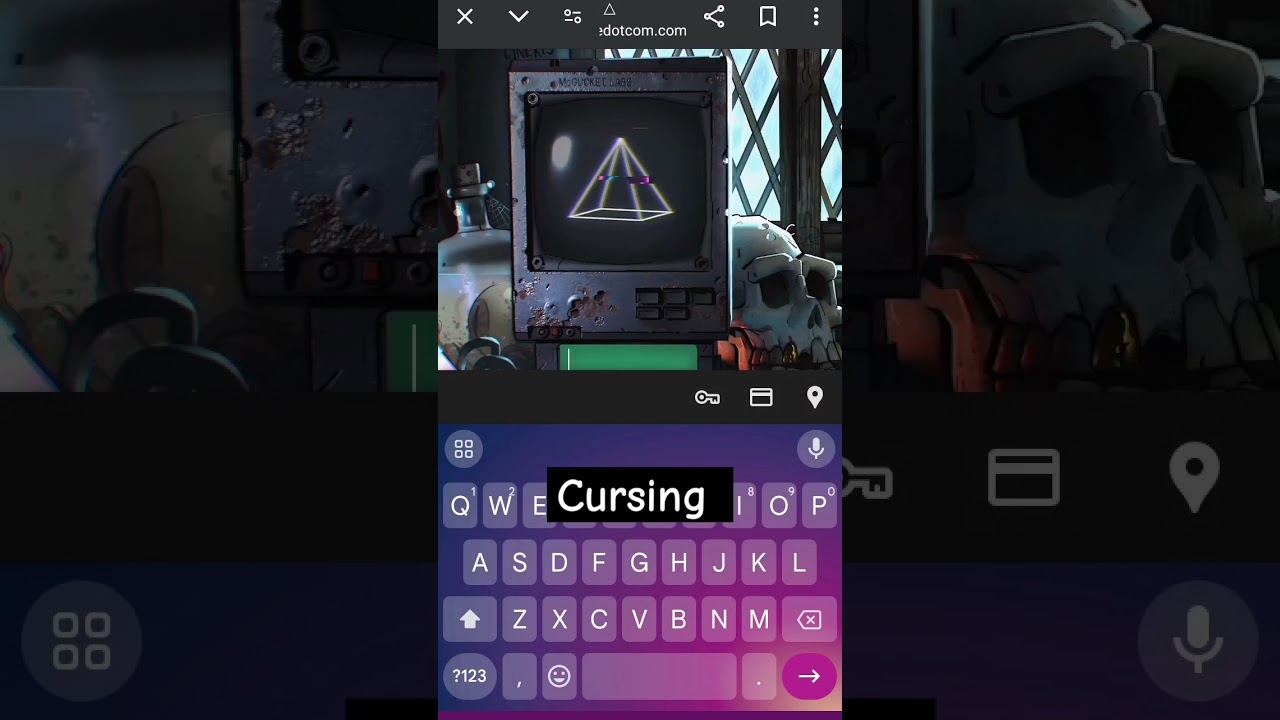 What happened when you curse in not a website dot com .com 