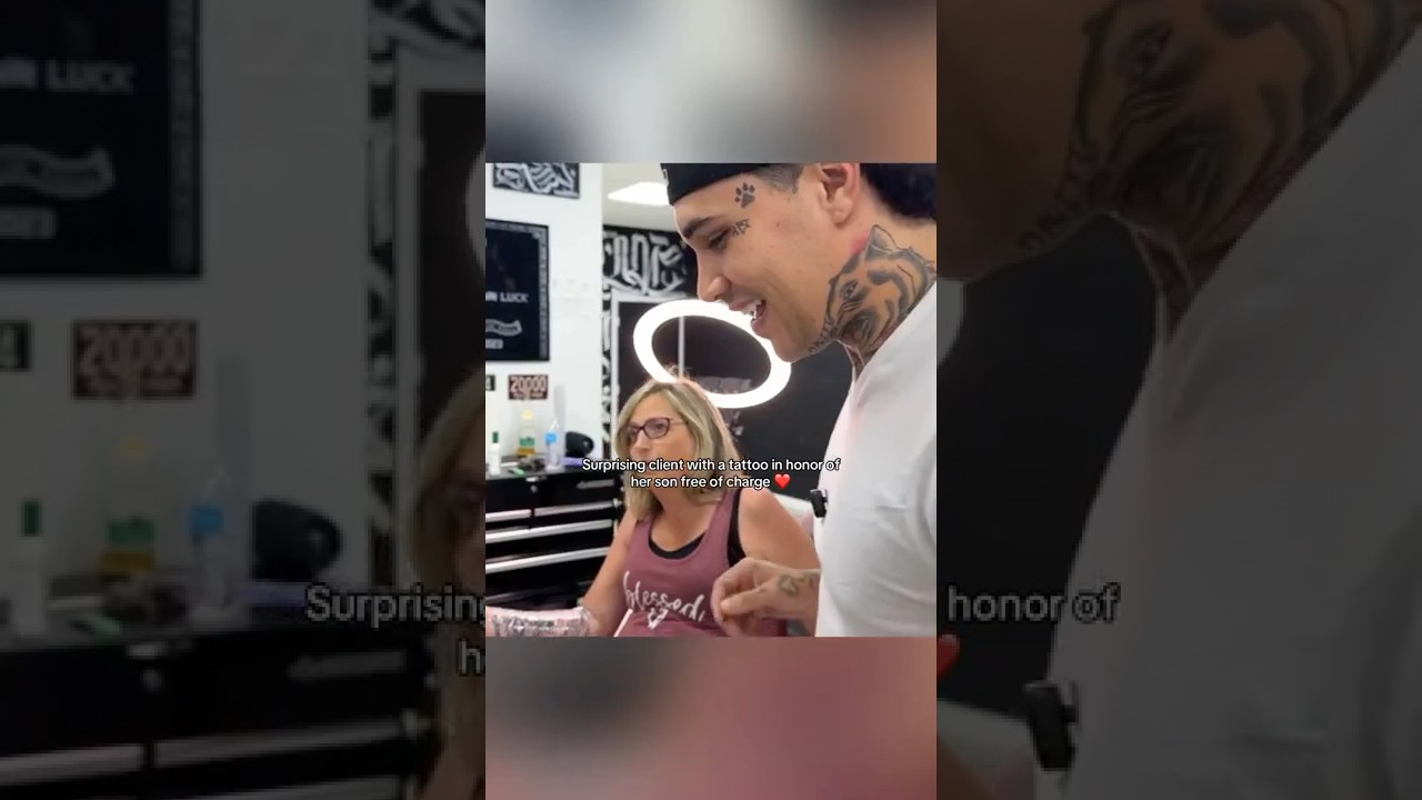 Сюрприз для моей клиентки — бесплатная татуировка ❤️