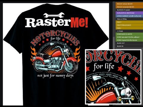 DTF - Halftones - Knockout Black with RasterMe!