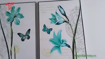 Tranh MDF, tranh MDF có khung bộ 3, tranh treo tường đẹp.