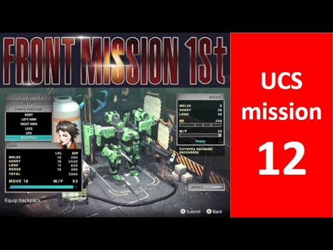 Front Mission 1st Remake UCS mission 12 Full game walkthrough Longplay 前线任务 1st switch 重制版 第12关