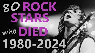 80 ROCK STARS Who Died 19802024 ⭐ A Farewell Tribute to these Music Icons & Legends ⭐ Rest in Peace
