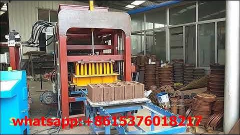 QT4-20 automatic hydraulic block making machine produce beautiful hollow concrete blocks