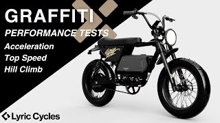 Lyric Graffiti X Full Suspension Electric Bike | Acceleration, Top Speed & Hill Climb Test