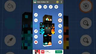 #fire #ice #minecraft #skin #shorts