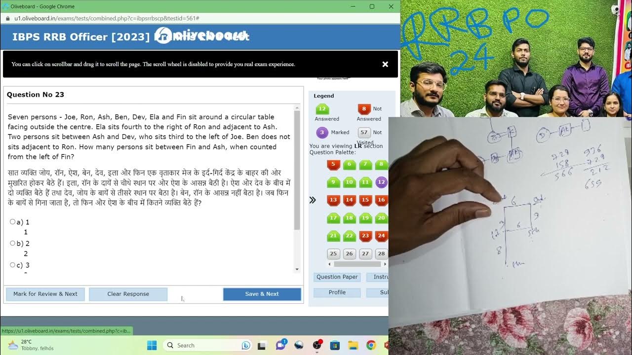 OLIVEBOARD LIVE MOCK TEST is going for IBPS RRB PO officer scale 1 with