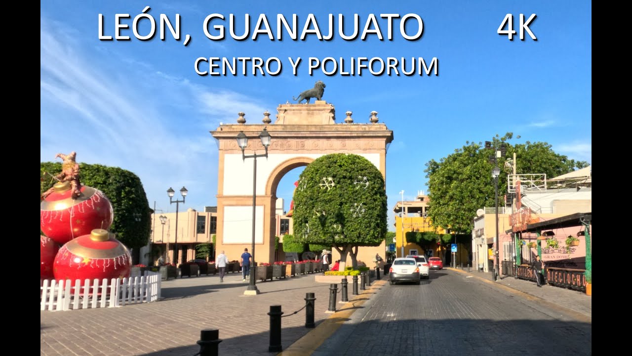 León, Guanajuato. Recorrido: Blvd López Mateos - Calzada - Centro - Forum Cultural. Diciembre 2024.