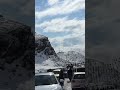 Mall road of landikotal in snow fall#youtubeshorts #viral #snowfall #tourism