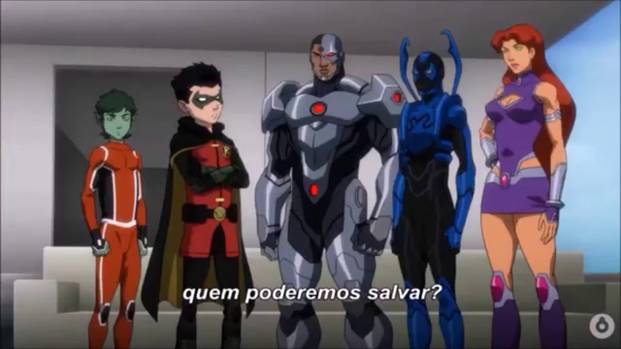 Trailer do desenho da liga da justi a vs os jovens titans youtube