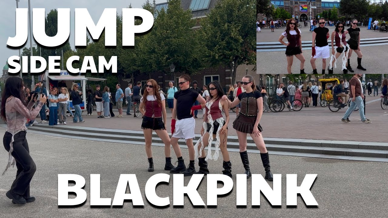 [KPOP IN PUBLIC AMSTERDAM/NETHERLANDS][SIDE-CAM] BLACKPINK(블랙핑크) - JUMP [Dance Cover] [D1STINTO]