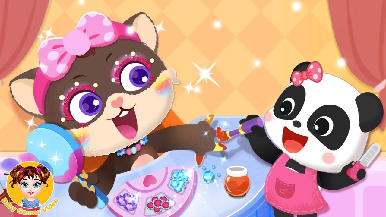 Little Panda's Pet Salon Pet Grooming Games BabyBus Kids Games