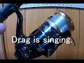 No.157 シマノ18 カーディフ ドラグ音 Drag is singing