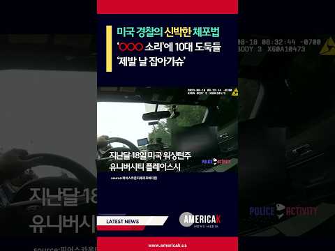 경찰의 '이 소리'에 10대 절도범들 두 손 들고 항복