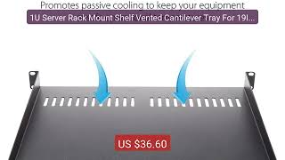 1U Server Rack Mount Shelf Vented Cantilever Tray For 19Inch N... — Hot Deal 2026 | Limited Offer!
