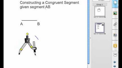 Constructing Congruent Segments