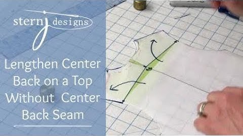 Shirt Fitting:  Lengthen the Center Back without a Center Back Seam