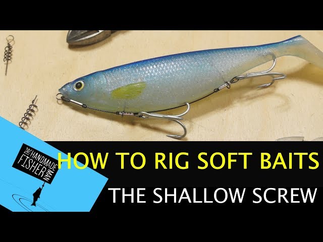 Rigging Soft Plastic Lures, Making the shallow corkscrew rig 