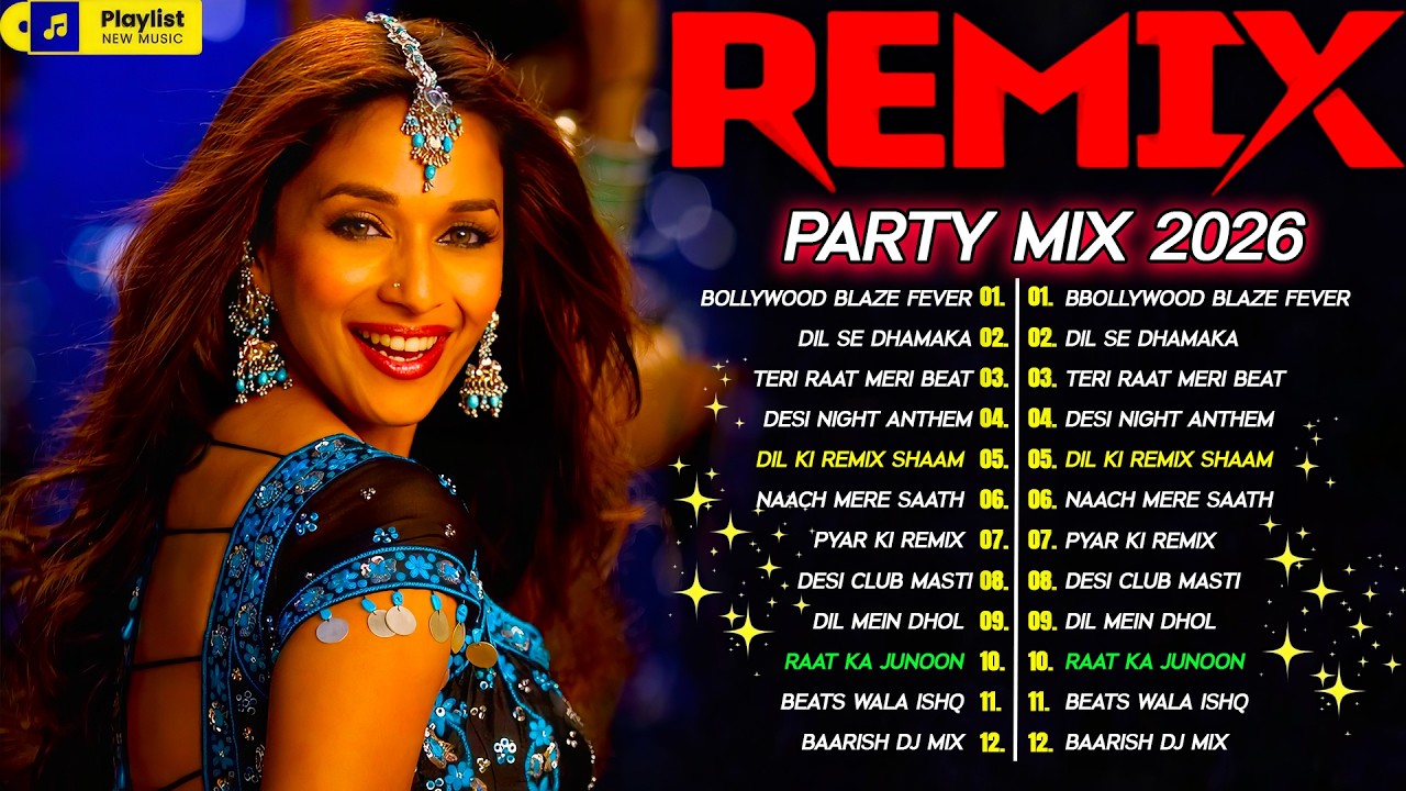 New Hindi Remix Songs 2026 - Bollywood Party Mix - Nonstop Remix - Hindi Songs 🔥