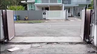 FAAC 415 Bi-Fold Gate Motor Demo | Space-Saving Trackless Swing Gate Singapore 🇸🇬