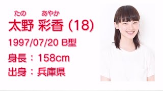 NGT48 太野 彩香 (AYAKA TANO) プロフィール映像 / NGT48[公式] - YouTube