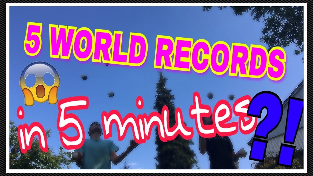 BREAKING 5 WORLD RECORDS IN 5 MINUTES! 😱 - YouTube