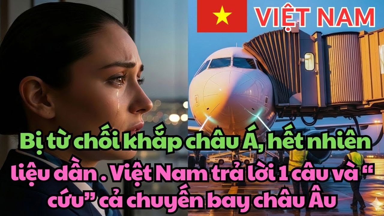 Bị từ chối khắp châu Á, hết nhiên liệu dần… Việt Nam trả lời 1 câu và “cứu” cả chuyến bay châu Âu