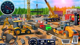 Highway City Road Builder Construction 3D - Real Excavator Loading Simulator - Android GamePlay screenshot 2