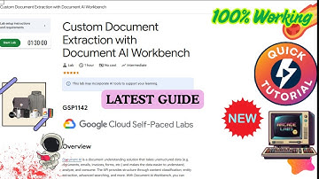 Custom Document Extraction with Document AI Workbench #GSP1142  #qwiklabs #arcade