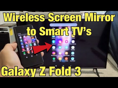 Galaxy Z Fold 3: Wireless Screen Mirror to Smart TV&rsquo;s (سمارٹ ویو) کا طریقہ