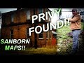 PRIVY FOUND WHILE SEARCHING FOR A BOTTLE DUMP &  USING SANBORN MAPS!!