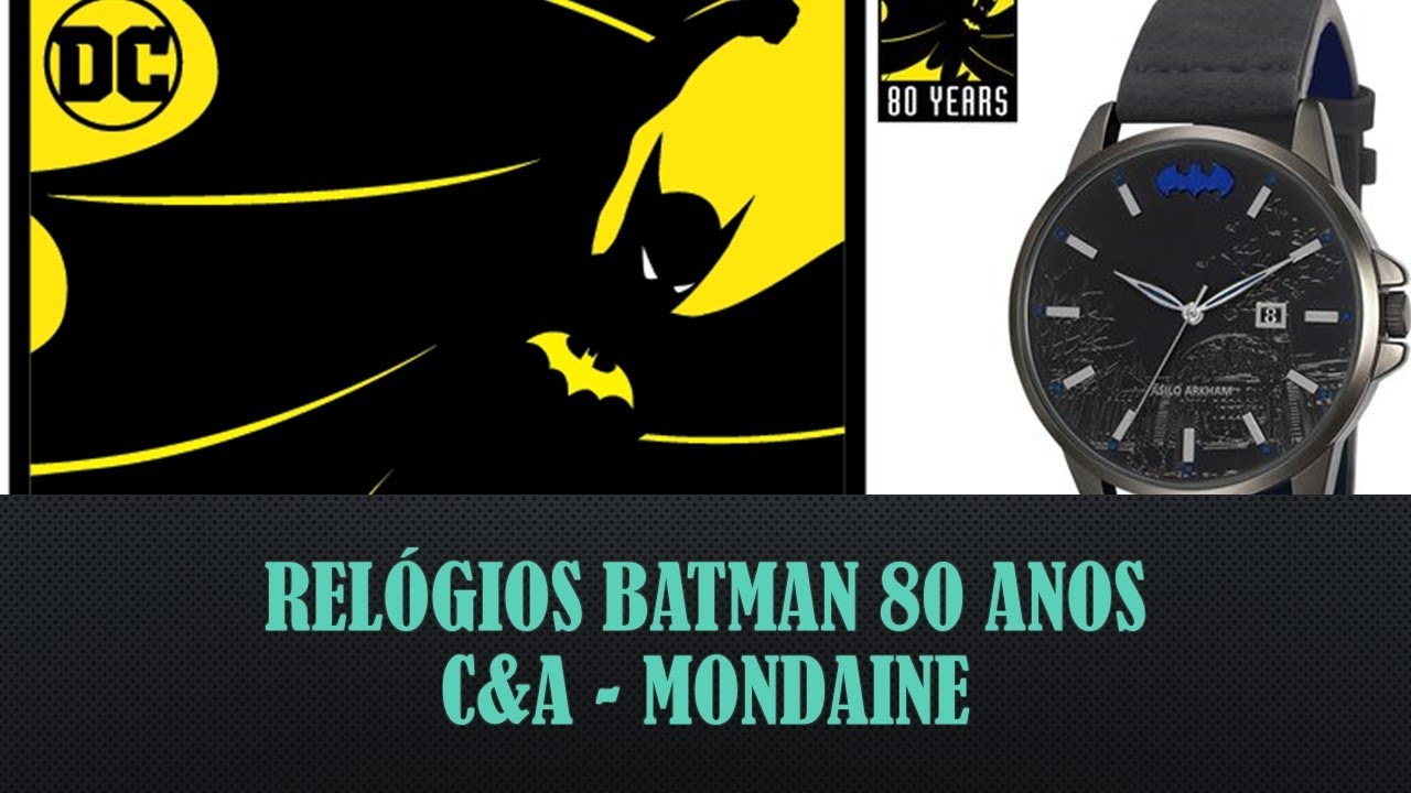 relógio analógico mondaine batman