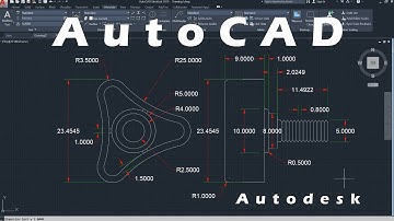 AutoCAD, how to drawing triangle knob, bolt Autodesk, sketches 1 of 2