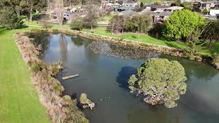 Alex Goudie Reserve from the air, Drouin, Victoria, Australia @visualjourneydrone