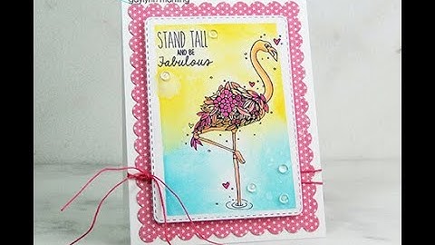 Unity Quick Tip: Inky Sunset Sky Tropical Card