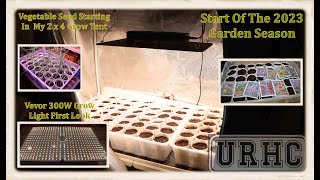 Garden 2023 Starting Seeds And Switching The Grow Tent To A 300W Vevor Grow Light