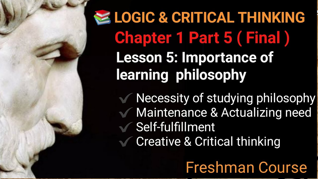 philosophy logic and critical thinking pdf